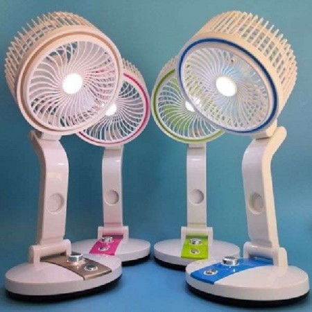 Rechargeable & Foldable Fan with Light