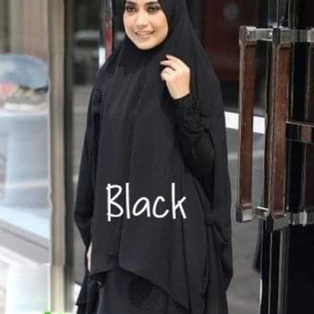 Large Ready Hijab-Black