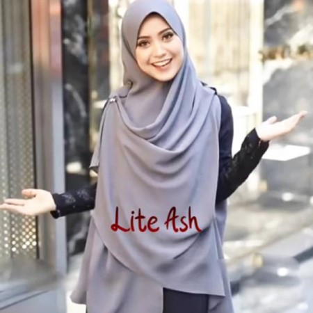 Large Ready Hijab-Lite Ash