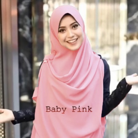 Large Ready Hijab-Baby Pink